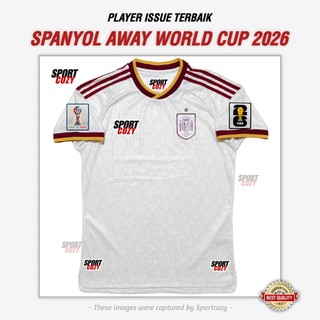 (PLAYER ISSUE) JERSEY SPN AWAY WORLD CUP 2026 JERSEY PIALA DUNIA TERBAIK