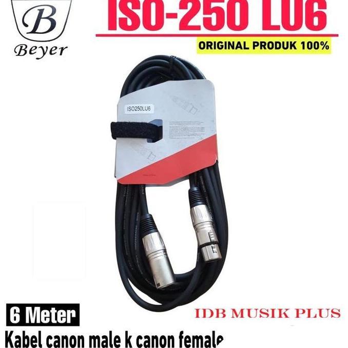 สายสัญญาณเสียง 6 เมตร XLR ถึง XLR Beyer ISO250LU6 ISO 250LU6 เดิม