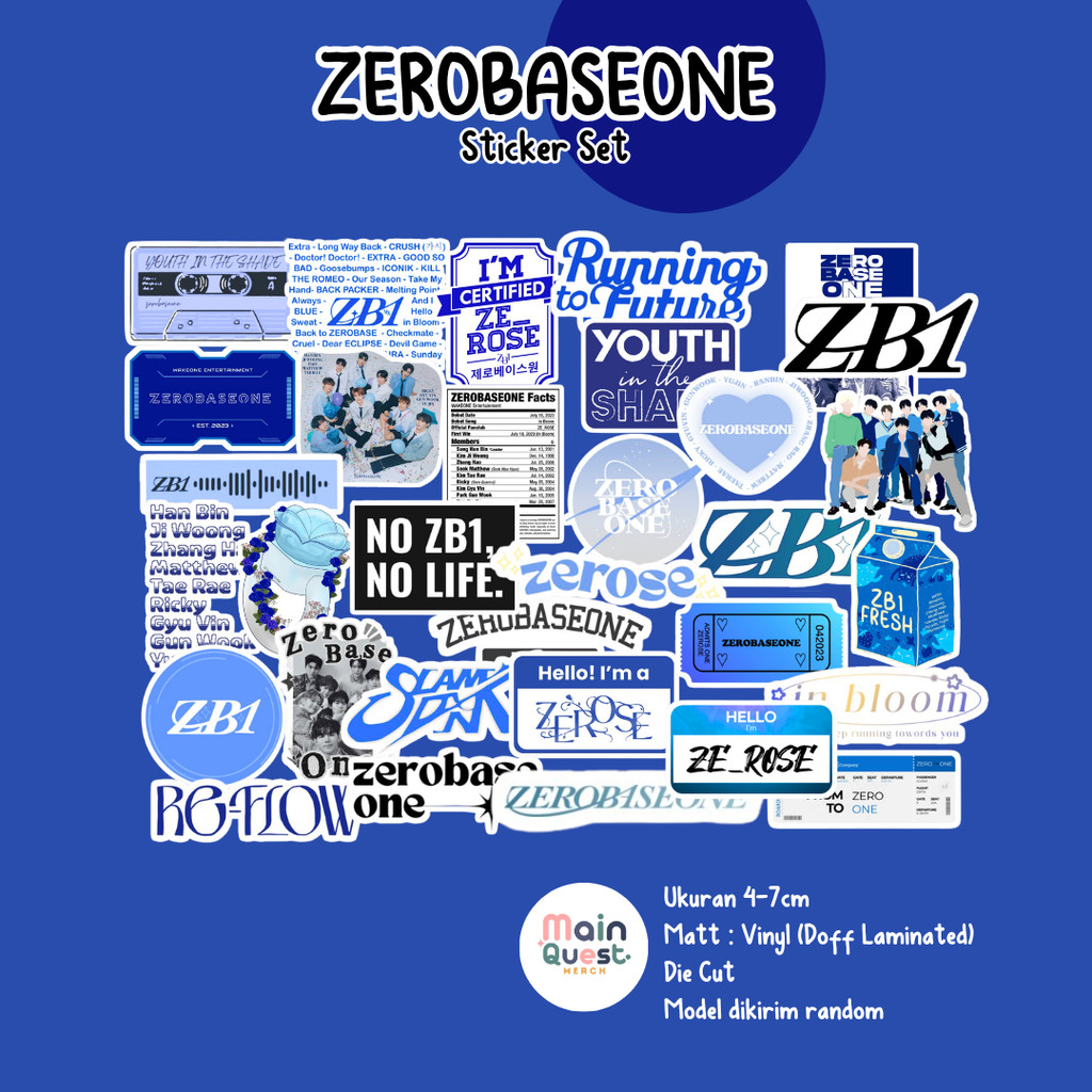 สติ๊กเกอร์ Zerobaseone | ZB1 | สติ๊กเกอร์ เคป๊อป / สติ๊กเกอร์ความงาม / สติ๊กเกอร์ ทัมบลร์ / สติ๊กเกอ