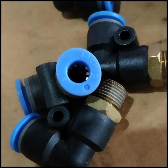 ใหม่ล่าสุด FITTING CONNECTOR AIR ELBOW DRAT L6 K12 SACHIO !!