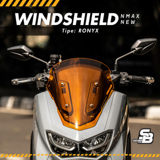 SectBill Windshield Visor NMAX NEW RONYX Bahan Akrilik Tameng Depan Original Aksesoris Motor