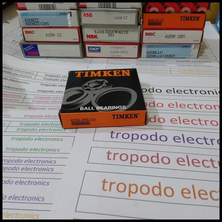 BEST DEAL BALL BEARING 6208 2RS C3 TIMKEN USA BRAND!!!