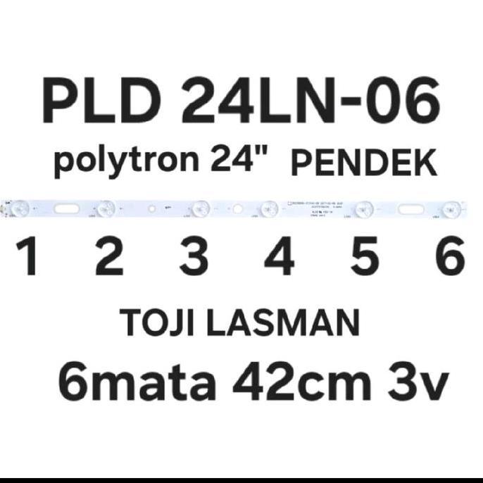MATA (Backlight 6 ตาโตสั้น 3V 24") Bl Back Light Polytron 24 Pld123 24D900 24D901 24D800 24D810 24D8