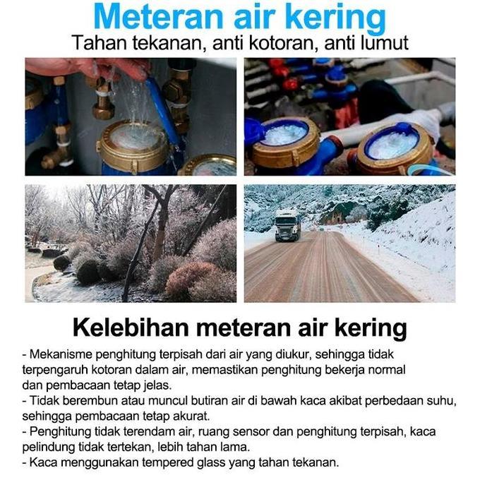 MIDEOFU Pdam Water Meter Sni Iron Body 1/2 นิ้ว / Iron Body Water Meter / Pvc Water Meter / Ceramic 
