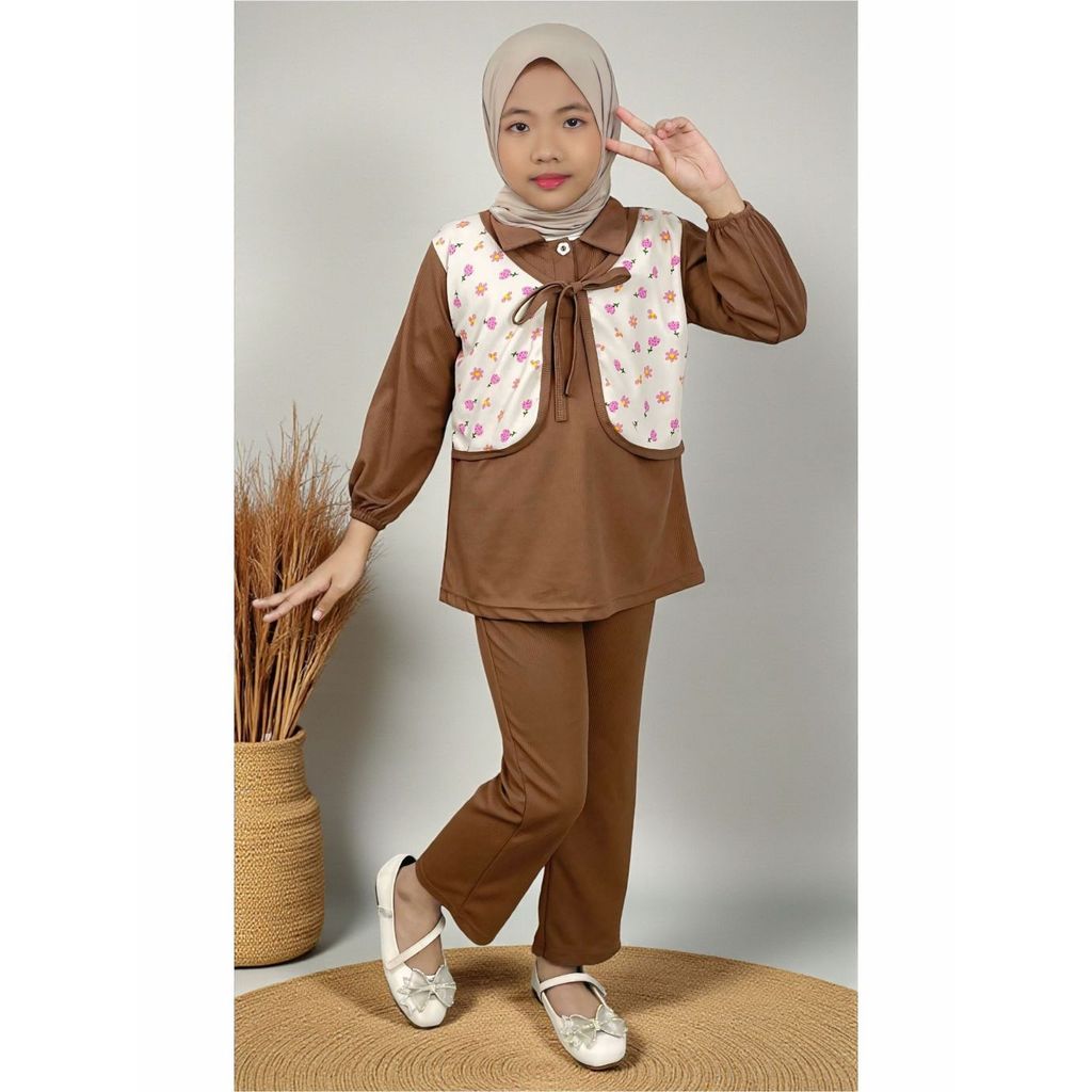 CKids ชุดเสื้อกั๊กเด็กผู้หญิงสีเดียว, ชุดมุสลิมแฟชั่น