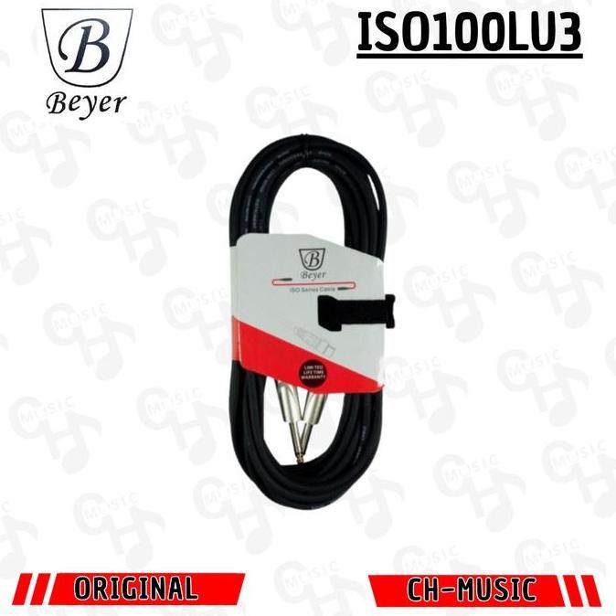 Beyer ISO100LU3 เครื่องมือสายแจ็คเสียง TS 6.5 มม.โมโน 3 เมตร