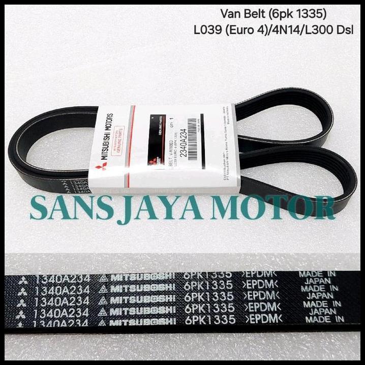 ใหม่ล่าสุด FAN BELT VAN BELT FAN BELT ALL NEW L300 DIESEL L038 L039 EURO 4 ORIGINAL 6PK 1335