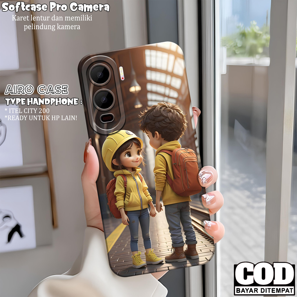 เคส HP ล่าสุด ITEL CITY 200 - เคส ITEL CITY 200 - เคสแฟชั่นการ์ตูน - เคส ITEL CITY 200 - Pro Camera 