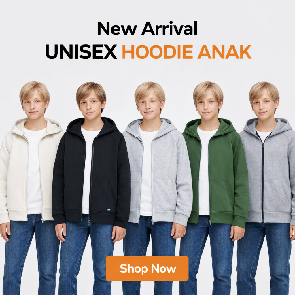 [AMG42] UNISEX SCUBA HOODIE FULL ZIP CHILDREN 5 สี