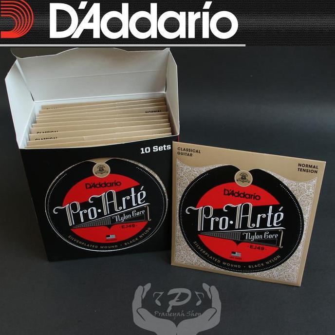Daddario EJ 49 Pro Arte Black สายกีตาร์ไนลอนคลาสสิกดั้งเดิม