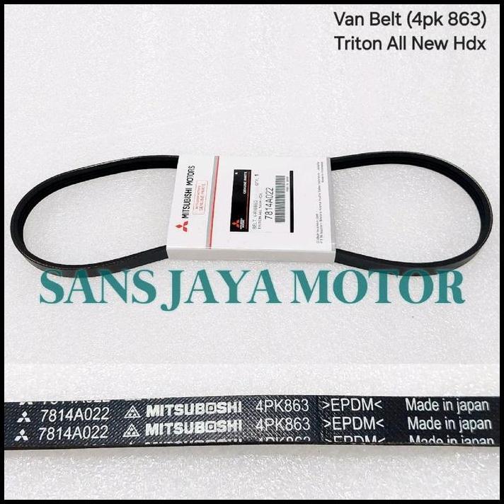 HOT DEAL FAN BELT VAN BELT FAN BELT MITSUBISHI ALL NEW TRITON HDX KL3T ORIGINAL 4PK 863 !!!!!!