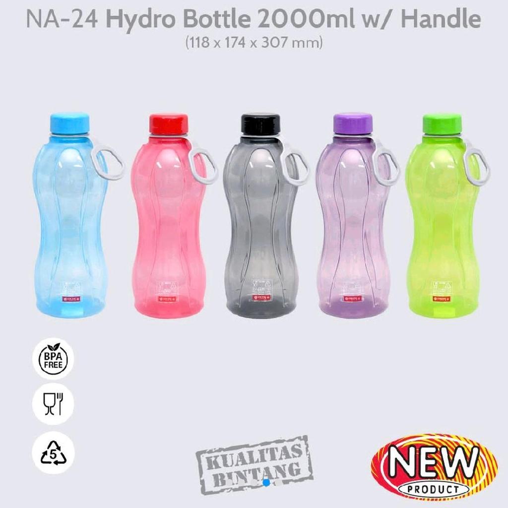 Lion Star Drinking Bottle NA-24 Hydro Bottle Water 2000ml With Handle Jumbo Drinking Bottle