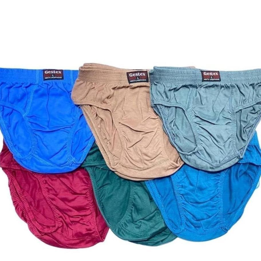 3 ชิ้นผู้ชาย Cd ชุดชั้นในชาย Gestex Original สบายวัสดุขนาด ML Xl 3L 4L 5L Sku - 023