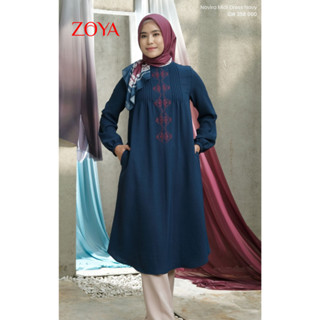 Zoya ชุดเดรสมุสลิม Gamis Novira Shibori