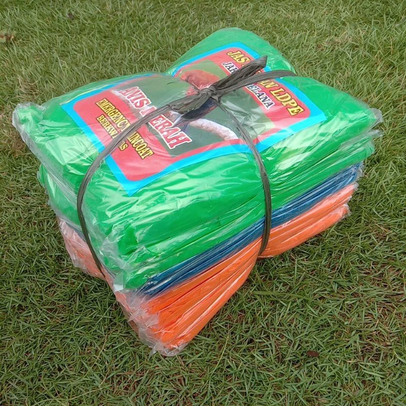 เสื้อกันฝนพลาสติกหนา ชุดเสื้อกางเกง LDPE 12 ชิ้น thumbnail 9