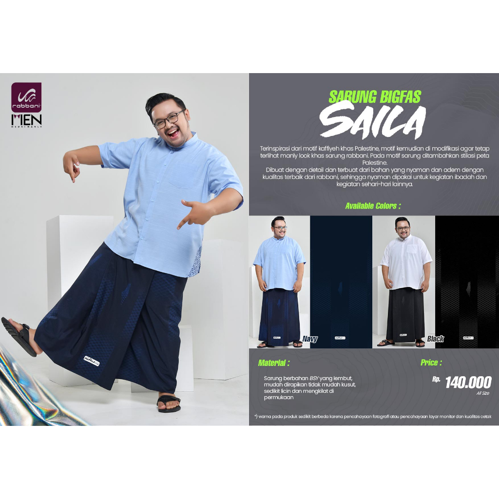 Rabbani SARONG ใหม่ล่าสุด - BIGFAS SAILA SJ3 PALLESTINE STYLE SARONG