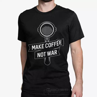 เสื้อยืด พิมพ์ลาย MAKE Coffee NOT WAR/COMBED 30S/DISTRO/ ผู้ชาย ผู้หญิง