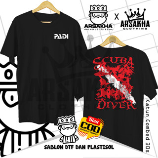 Kaos Padi เสื้อดําน้ํา ผ้าฝ้าย ลาย Adventure v2 Distro 30S