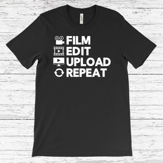 เสื้อยืด FILM EDIT UPLOAD COMBED 30S DISTRO สําหรับผู้ชาย ผู้หญิง