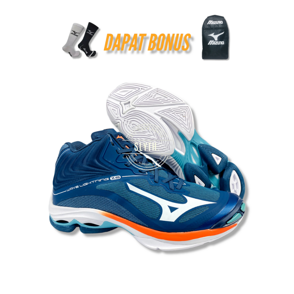 Mizuno Wave Lightning Z6 Volley Shoes / Mizuno รองเท้าวอลเลย์บอล 6 / Mizuno Z6 รองเท้าวอลเลย์บอล / พรีเมี่ยมมาก (นําเข้า)