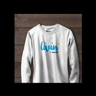 Livin BY MANDIRI เสื้อยืดแขนยาว / COMBED 30S / DISTRO / ผู้ชาย / ผู้หญิง