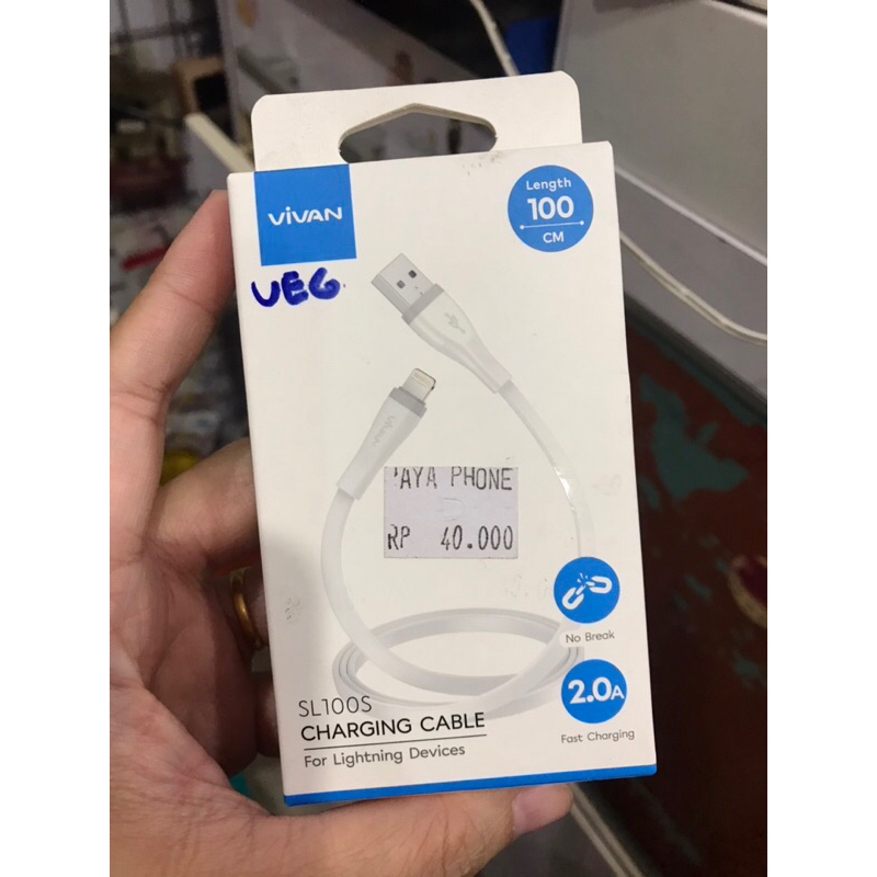 VIVAN SL-100S FAST CHARGING 2.0A สายชาร์จ IPHONE