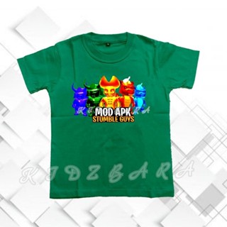 เสื้อยืด พิมพ์ลาย Stumble guys skin สําหรับเด็ก