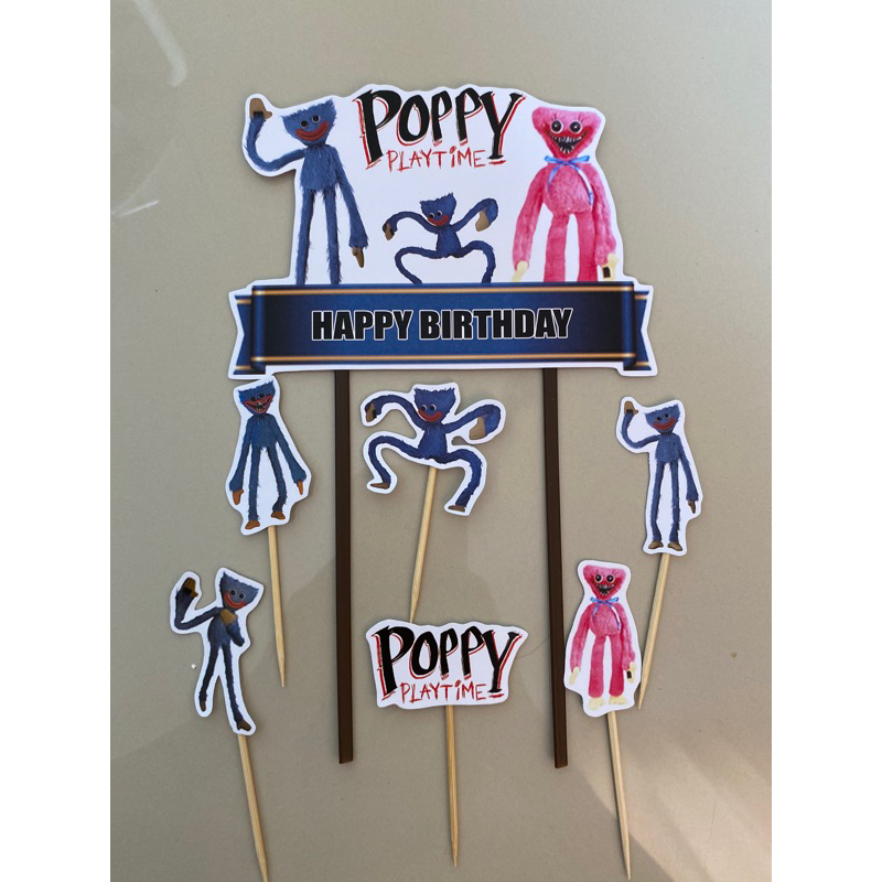 HUGGY WUGGY POPPY TOPPER / HUGGY WUGGY POPPY เค้ก TOPPER / วันเกิดเค้ก DECORTATIONS