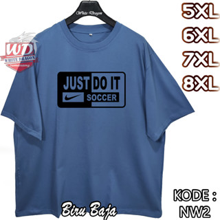 Kaos Blue ไซซ์ใหญ่ จัมโบ้ 5XL 6XL 7XL 8XL NW2