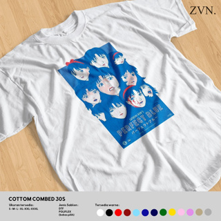 เสื้อยืด ลายการ์ตูน VINTAGE PERFECT BLUE COMBED 30S DISTRO สําหรับผู้ชาย ผู้หญิง