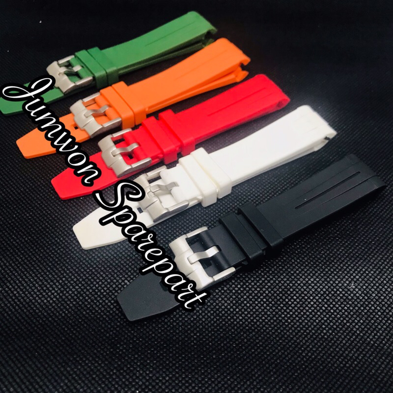 สายยาง B Rolex Rubber Rolex GMT Rubber Strap 20mm Curved Rubber 20mm Premium