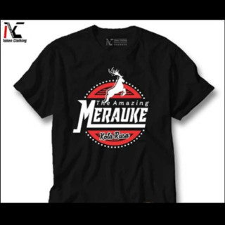 เสื้อยืด พิมพ์ลายกวาง The AMAZING MERAUKE Deer City 30S DISTRO สําหรับผู้ชาย ผู้หญิง