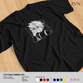 เสื้อยืด พิมพ์ลายอนิเมะ Killua HUNTER X HUNTER COMBED 30S DISTRO สําหรับผู้ชาย ผู้หญิง