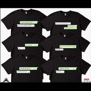 เสื้อยืด พิมพ์ลาย WHATSAPP CHAT Boyfriend 30S DISTRO สําหรับผู้ชาย ผู้หญิง