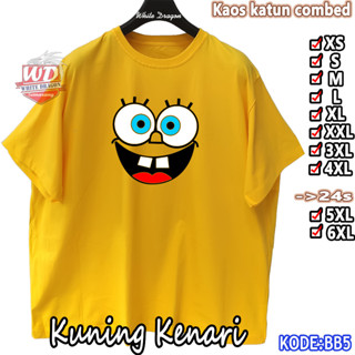 Kaos SpongeBob S M L XL 2XL 3XL 4XL KAOS BIG SIZE JUMBO Code BB5