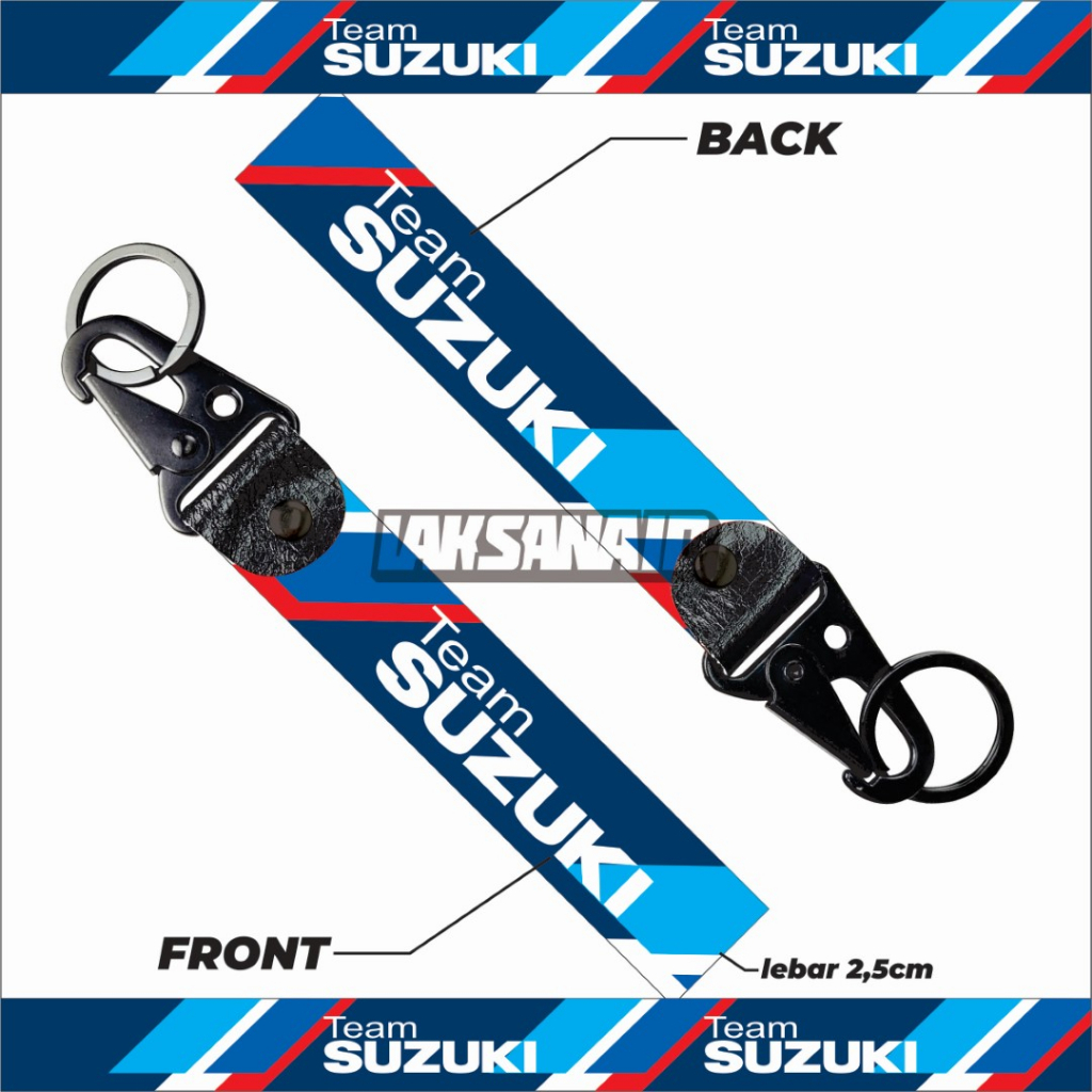 GUNDAN SUZUKI TEAM STRAP KEYCHAIN