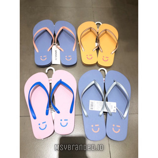 MINISO รองเท้าแตะ สีพื้น สําหรับผู้หญิง