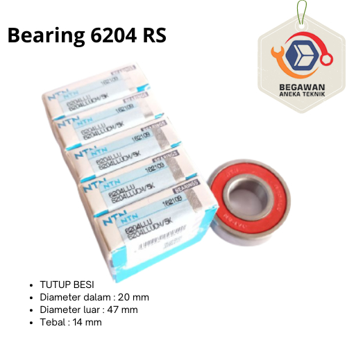 แบริ่ง 6204 2RS NTN*