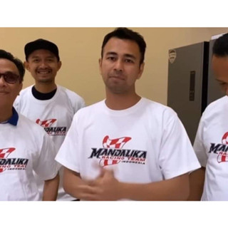 เสื้อยืด พิมพ์ลาย Mandalika RACING TEAM INDONESIA COMBED 30S DISTRO สําหรับผู้ชาย และผู้หญิง