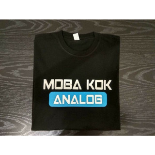 เสื้อยืด พิมพ์ลาย Moba KOK ANALOG COMBED 30S DISTRO สําหรับผู้ชาย ผู้หญิง