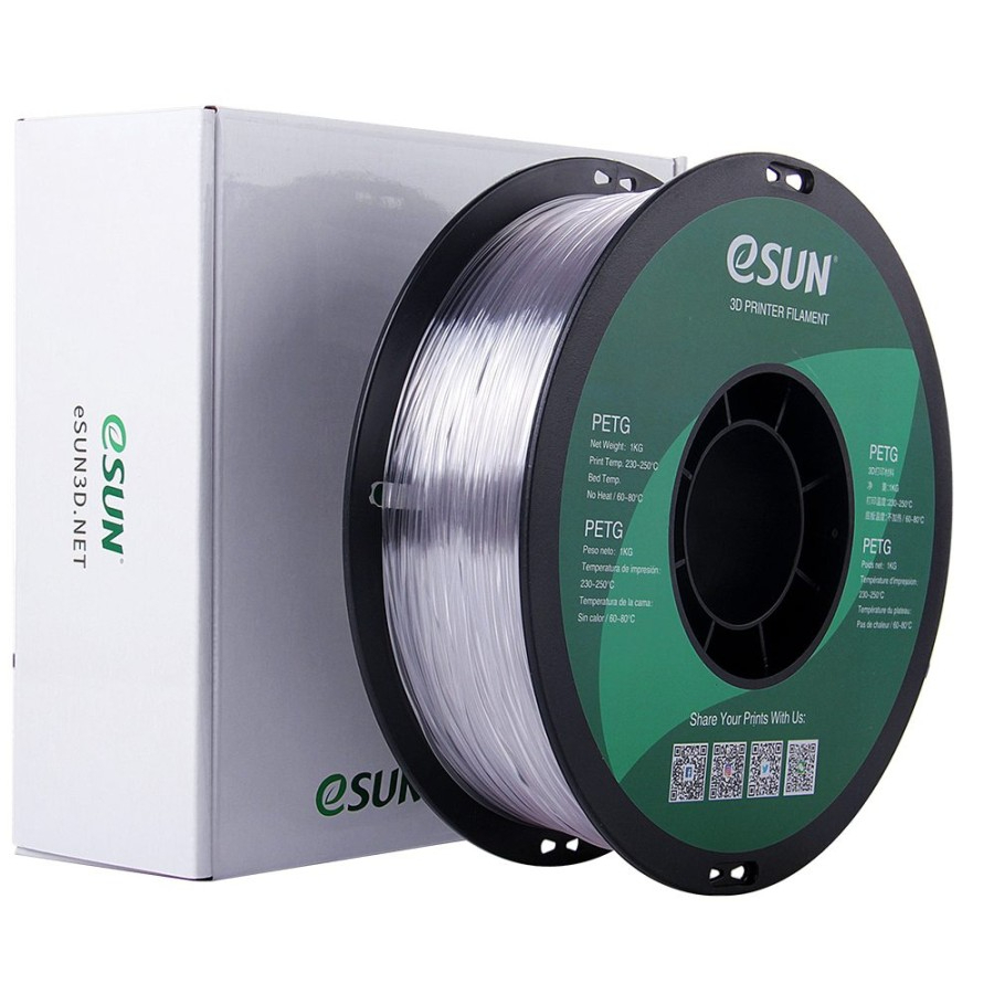 ESUN 3D Filament PETG 1.75 มม. ธรรมชาติ 1 กก. สําหรับเครื่องพิมพ์ 3D