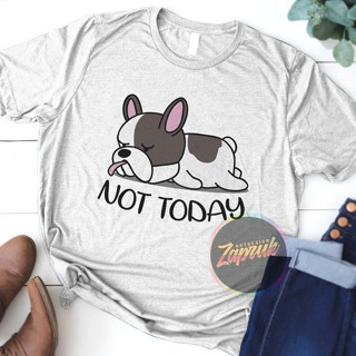 เสื้อยืด พิมพ์ลาย NOT TODAY PUPPY LAZY DOG COMBED 30S DISTRO สําหรับผู้ชาย ผู้หญิง