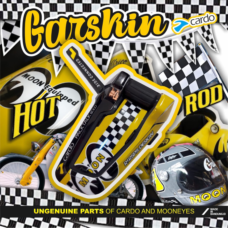 MOONEYES PT - garskin skin cover intercom Packtalk Bold Cardo สติ๊กเกอร์รูปลอก