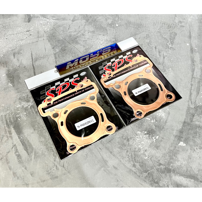 SPS COPPER HEAD GASKET NMAX OLD AEROX 155 NMAX ขนาดใหม่ 62 MM และ 63 MM THICKNESS 0.5