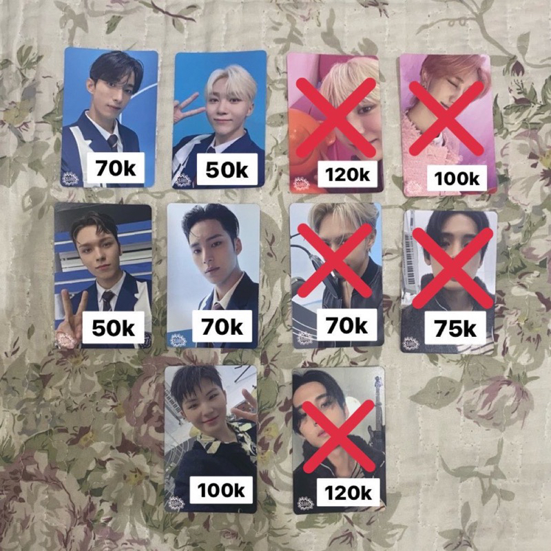 Wts PHOTOCARD DREAM SEVENTEEN DK SEUNGKWAN VERNON MINGYU WOOZI PERFORMANCE UNIT HIPHOP UNIT