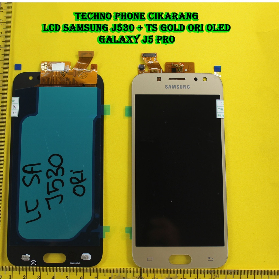 LAYAR หน้าจอแม่เหล็ก LCD SAM J530 + TS_ GOLD ORI OLED GALAXY J5 PRO 2017 SM-J530F J530FM J530Y J530G
