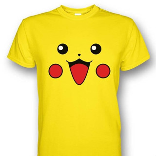 เสื้อเชิ้ต พิมพ์ลาย PIKACHU FACE GAME COMBED 30S DISTRO สําหรับผู้ชาย ผู้หญิง