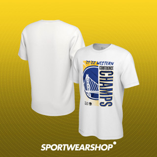 เสื้อยืด ลายทีมบาสเก็ตบอล NBA 2022 Western Conference Finals Champions Golden State Warriors สีขาว