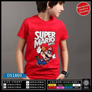 เสื้อยืด SUPER MARIO BROS COMBED 30S DISTRO สําหรับผู้ชาย ผู้หญิง