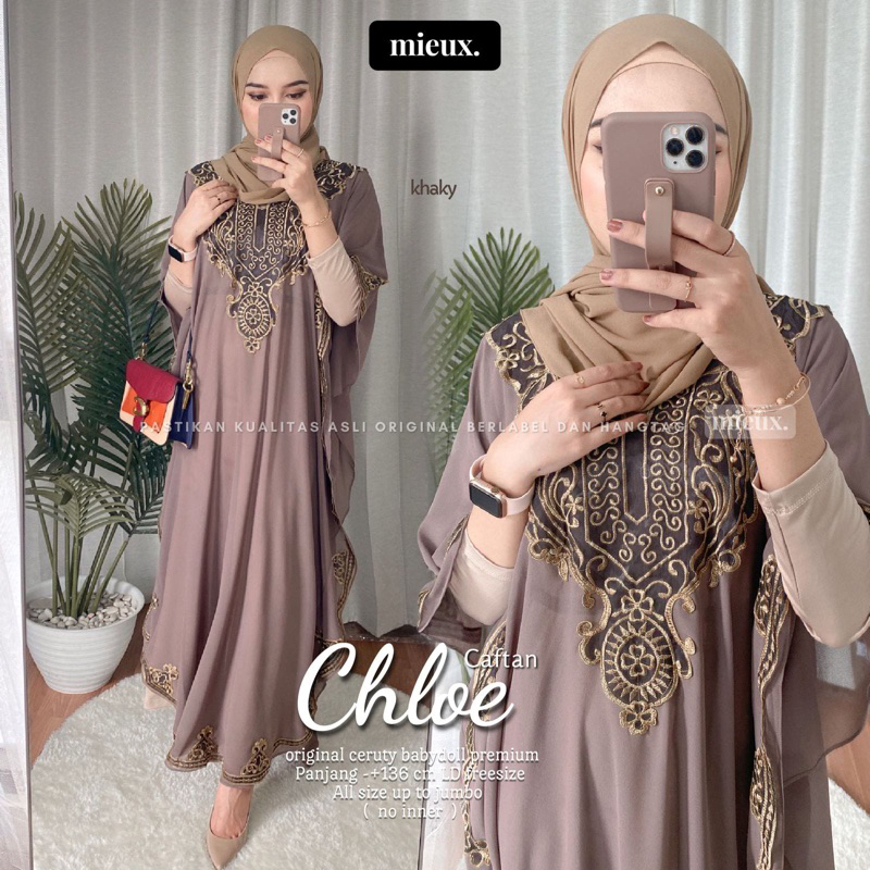 Emilia Chloe Kaftan By Original Faeyza Longdress Muslimah Clothing